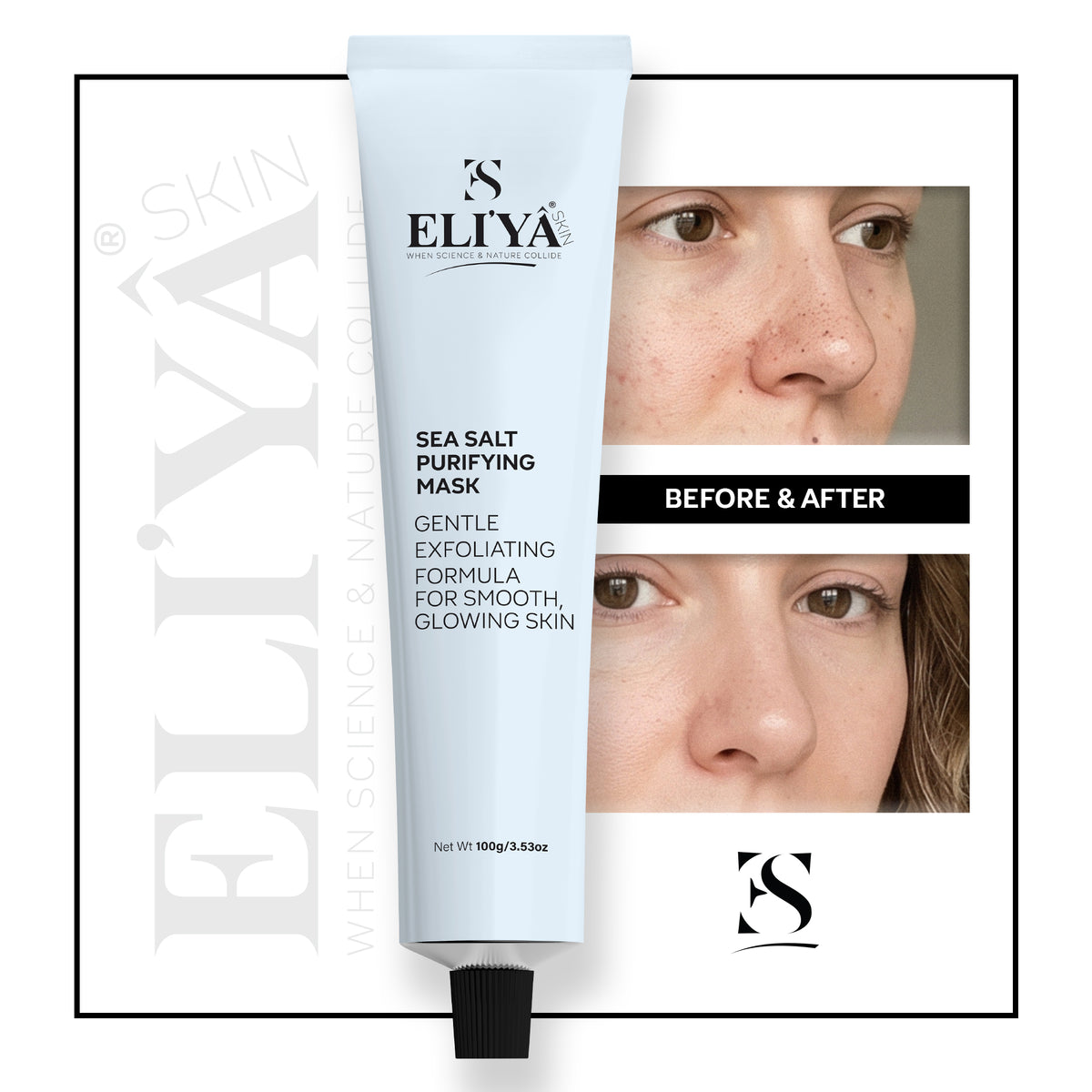 Sea Salt Purifying Mask - Gentle Exfoliating Formula for Smooth, Glowing Skin